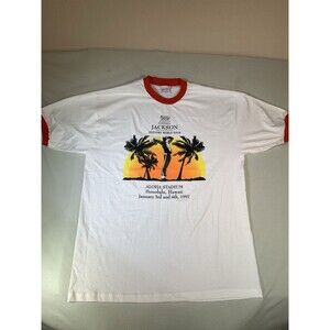 VTG 1997 Michael Jackson History World Tour King Of Pop Large Honolulu Hawaii XL